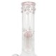 Skleněný bong s perkolací Super Heroes Bowl Pink Ice+Perc., 34cm  (345072)