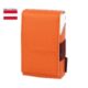 Pouzdro na cigarety Flapcase, Orange - Koen pouzdro na cigarety s gumou na zapalova run vyroben v Rakousku. Praktick pouzdro Flapcase na celou krabiku cigaret klasick velikosti King Size (80 mm) je vyroben z kvalitn ke. Oranov povrch pouzdra m jemnou texturu. Vypadnut krabiky je zajitno zapnnm pouzdra na magnet. Po celm obvodu pouzdra je guma, za kterou meme vloit zapalova. Pouzdro je dodvan v drkov plastovm sku.

Vnitn prostor pouzdra pro krabiku ( x H x V): 55 x 22 x 91 mm
Celkov rozmry ( x H x V): 60 x 32 x 96 mm
Distributor: Fortis-DB, spol. s r.o.
