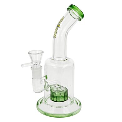 Skleněný bong s perkolací Super Heroes Green, 21cm  (345055)