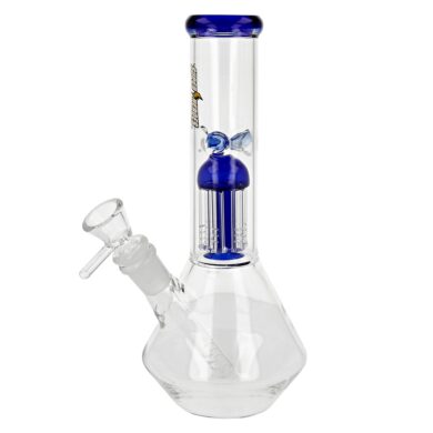 Skleněný bong s perkolací Conic Blue Ice, 25cm  (345061)