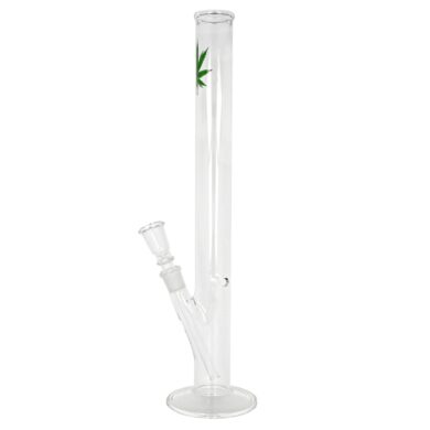 Skleněný bong Straight Transparent, 46cm  (31613)