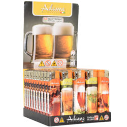 Zapalovač Adamo Piezo Skinny Beer - Plynov zapalova Adamo Piezo Skinny Beer. Plniteln slim zapalova s monost nastaven vky plamene. Prodej pouze po celm balen (displej) 50 ks. Vka zapalovae 8 cm.

Distributor: Fortis-DB, spol. s r.o.