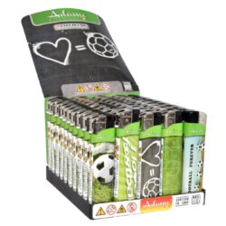 Zapalovač Adamo Piezo Skinny Football - Plynov zapalova Adamo Piezo Skinny Football. U zapalovae lze mnit vku plamene, zapalova nen plnc. Prodej pouze po celm balen (displej) 50 ks. Vka zapalovae 8 cm.

Distributor: Fortis-DB, spol. s r.o.