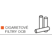 SKUPINY SORTIMENTU Cigaretov filtry OCB
